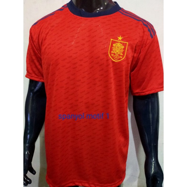 BAJU BOLA JERSEIY NEGARA SPANYOL BARU PIALA QATAR 2022-2023