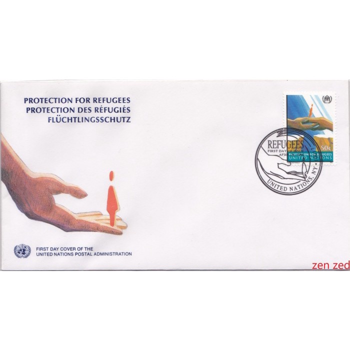 A374 Prangko United Nations FDC 1994 Refugees or UNHCR 1 Pcs