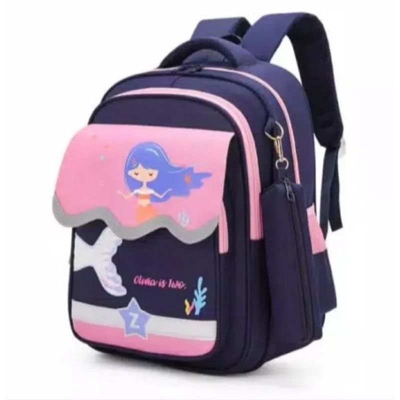 Ransel Shark Tas Anak sekolah SD Laki - laki Perempunan Free Tempat Pencil