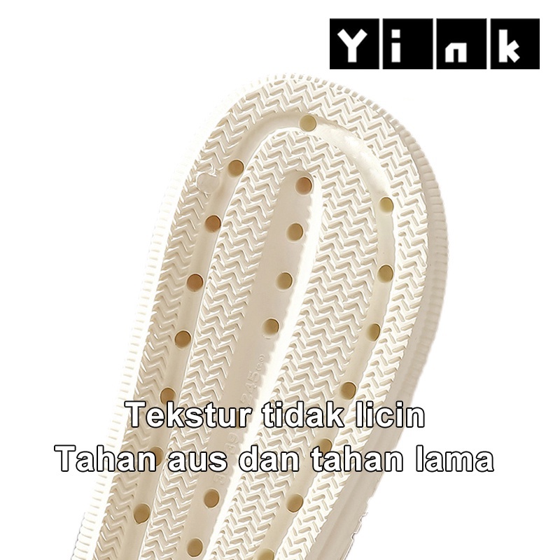 Yink Sandal Bear Jelly Sendal Wanita EVA Korean Import Terbaru 2025 Slipper Bahan Tebal Empuk Super Soft / Sandal Soft Slippers Anti Slip Elastic Empuk / Sandal Slop Kamar Empuk Nyaman Tebal Berkualita