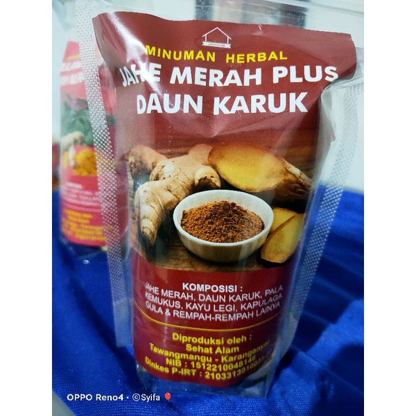 

JAMU JAHE MERAH DAN KARUK