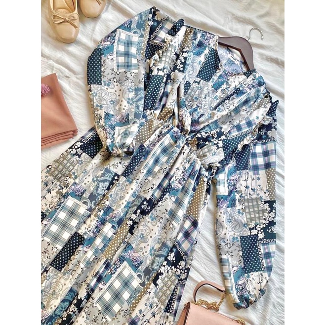 size ld 120 ld 110 | Mariana maxi gamis motif premium | bahan rayon valenciaga premium | Original by r_project
