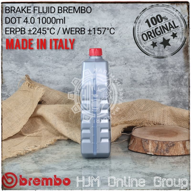 BRAKE FLUID DOT 4 BREMBO 1000 ML - MINYAK REM - OLI REM 1 LITER