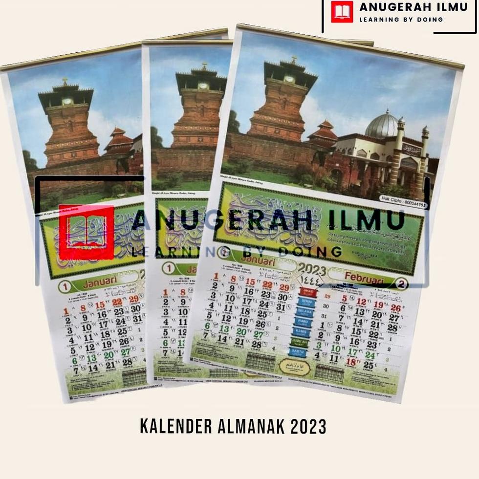 

ぁ Kalender 2023 / Almanak Menara Kudus KALIGRAFI / 33x48 / Dinding / Islam / Lengkap / Murah ㅉ