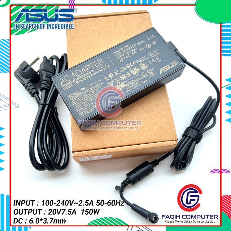 Adaptor Charger Laptop Asus TUF Gaming A15 FA506 A17 FA706 20V 7.5A ORIGINAL