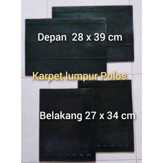 Karpet Roda Lumpur Polos  Universal uk 28x39Cm dan 34 x 27Cm aplikasi L300, Picup, Box, engkel , PS ,dll