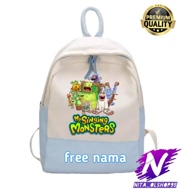 tas ransel sekolah my singing monster tas anak ransel