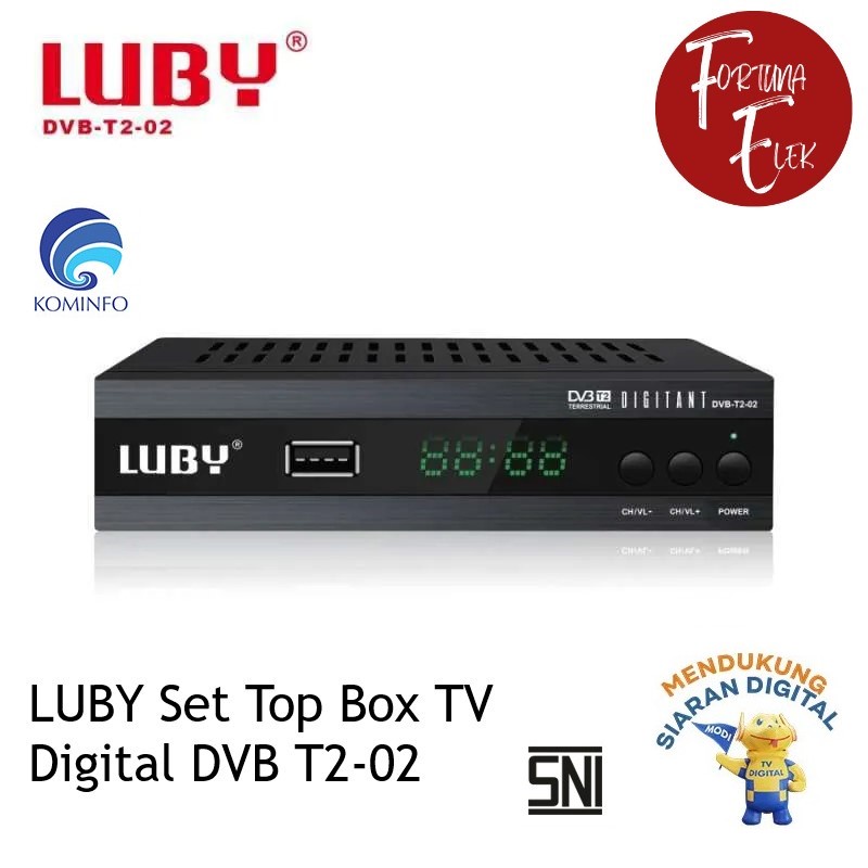 ADVANCE / LUBY / ARASHI DIGIMAXS Set Top Box STB Digital HD Crown DVB T2 01 / 02 Body Plat Besi