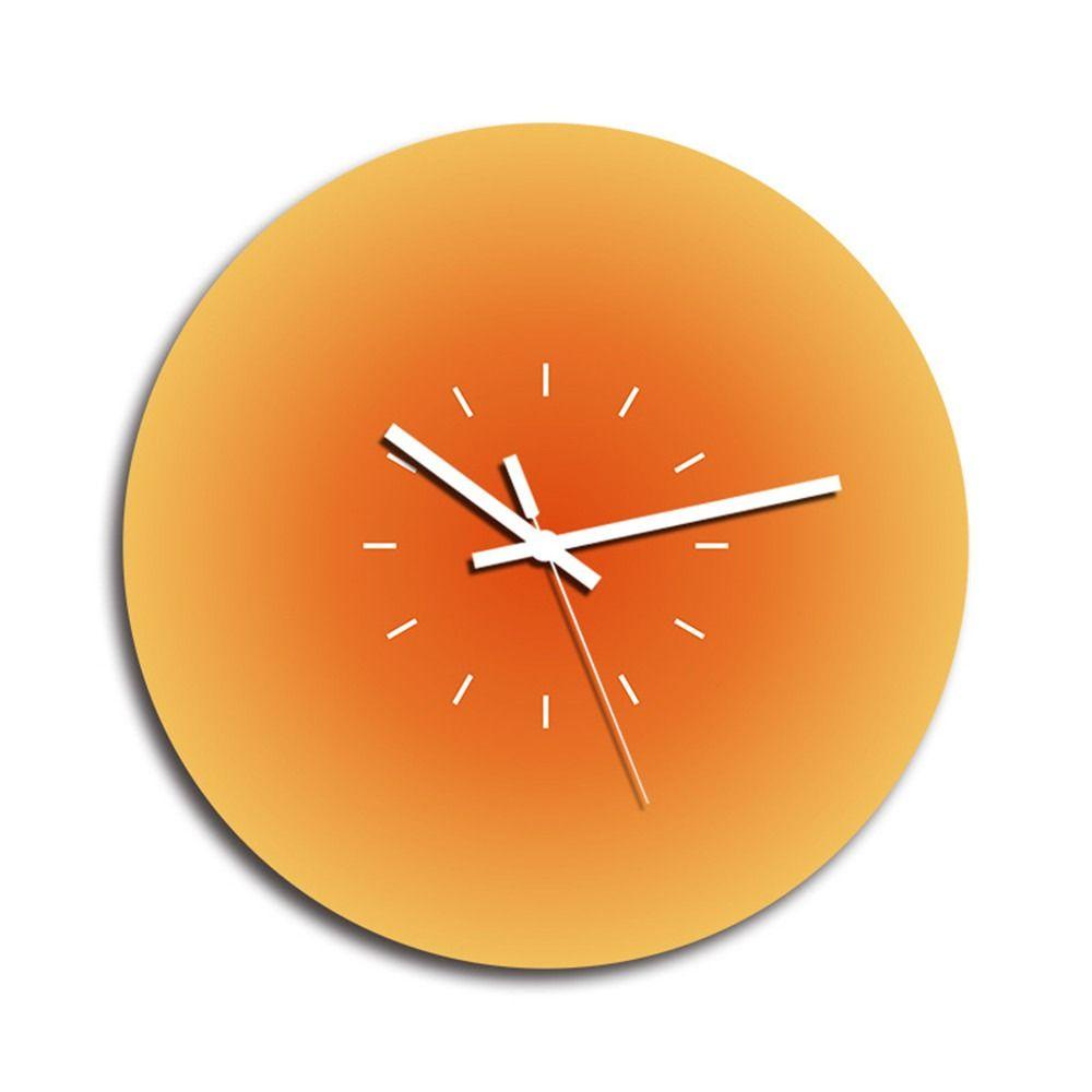 R-flower Sunset Jam Dinding Simple Clock Hiasan Kamar Tidur Gaya Modern Hiasan Dinding