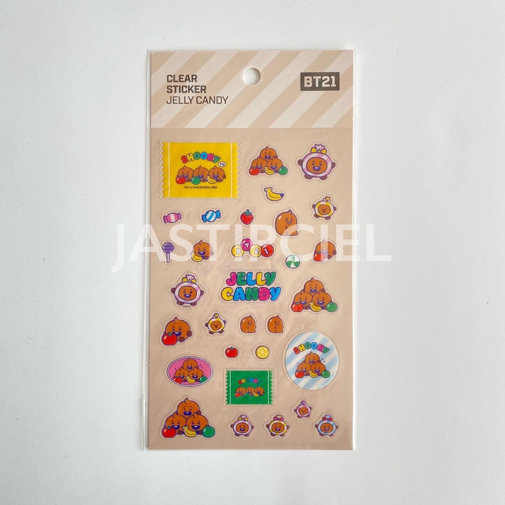 

Clear Sticker Jelly Candy - Shooky - BT21