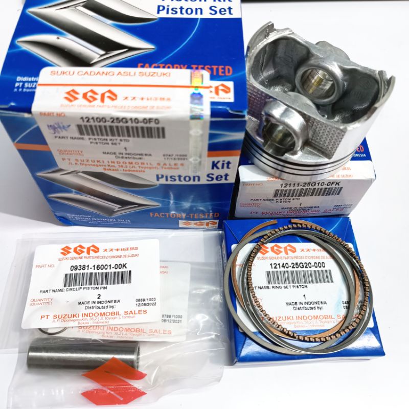 PISTON KIT SATRIA FU 150 STD PRODUK ASLI SUZUKI SGP 100%