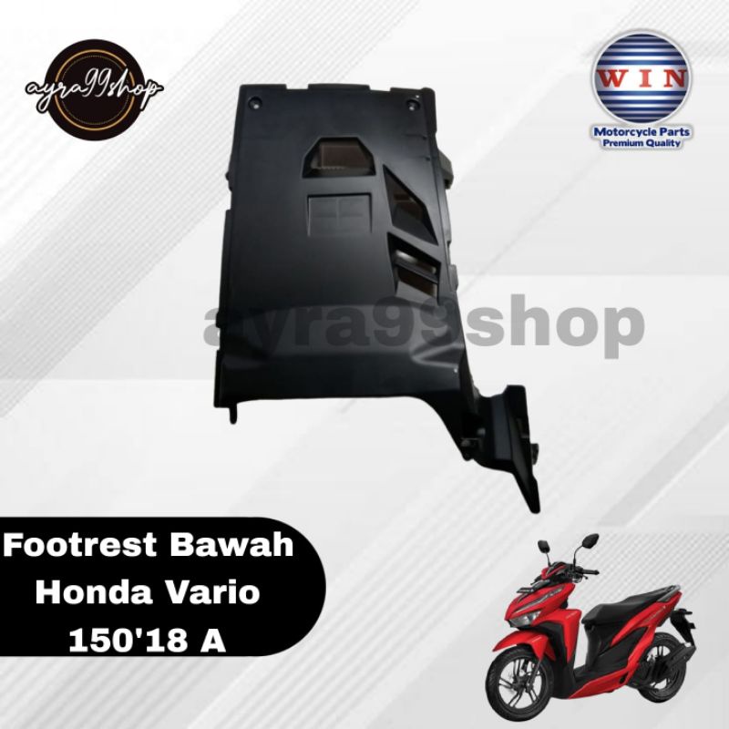 FOOTREST DEK BAWAH KOLONG BAWAH TENGAH HONDA VARIO 125/150 2018 A HITAM