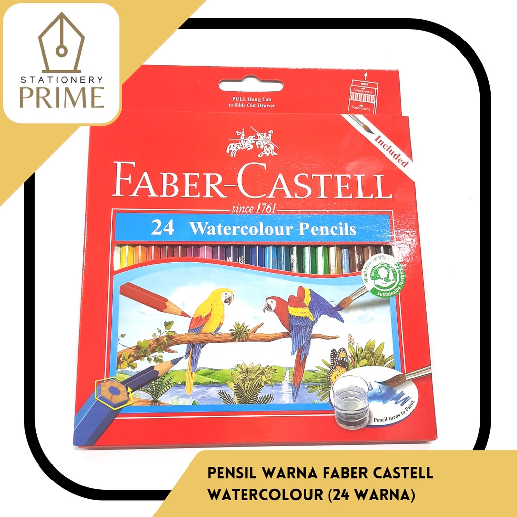 

Pensil Warna Faber Castell 24 warna Watercolour