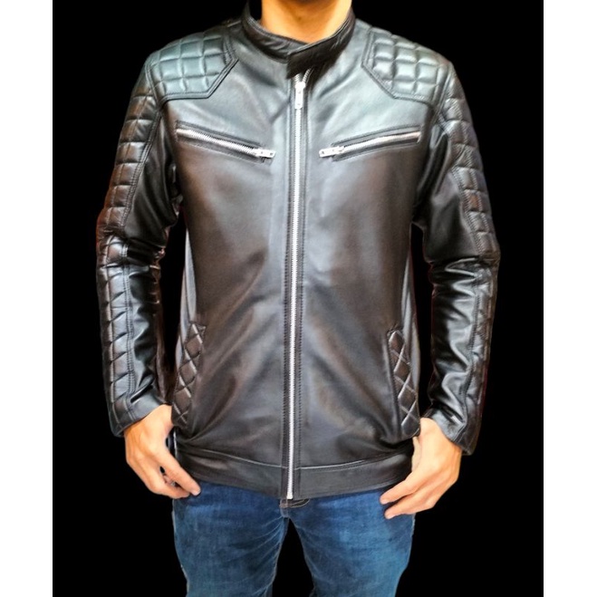Leather Jaket asli kulit domba Garut