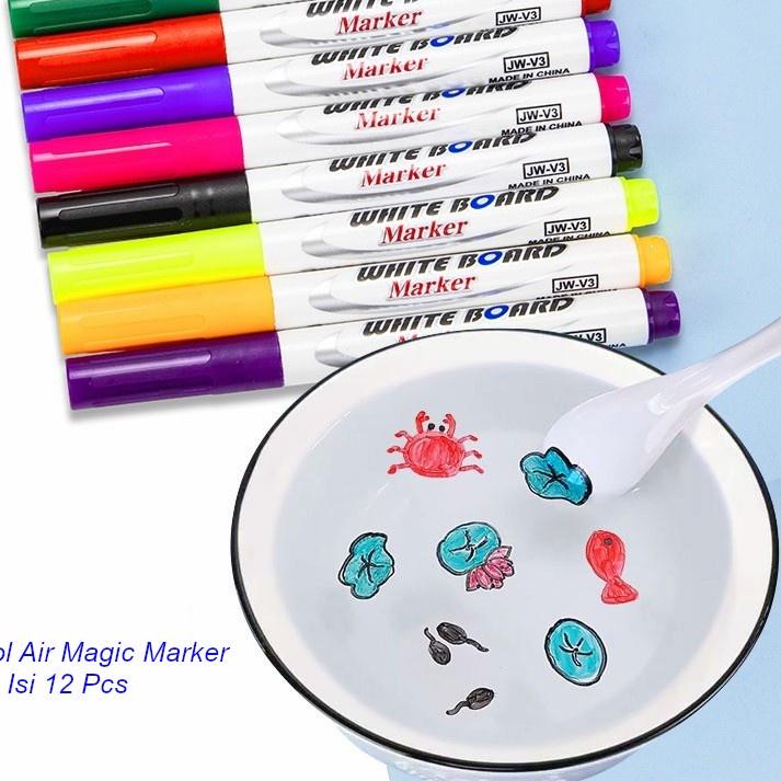 

Recommended Spidol Air Ajaib Magic Marker Mainan Sepidol Air Mengapung 1 Set Isi 12 Pcs 66R,,,