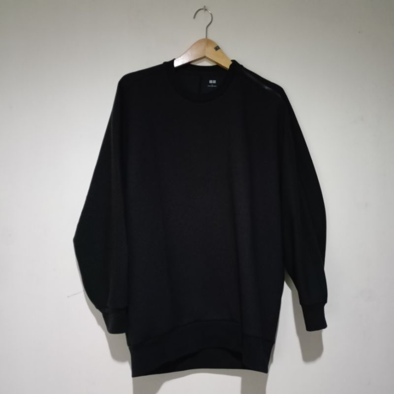 uniqlo dry - stretch sweat woman zip black
