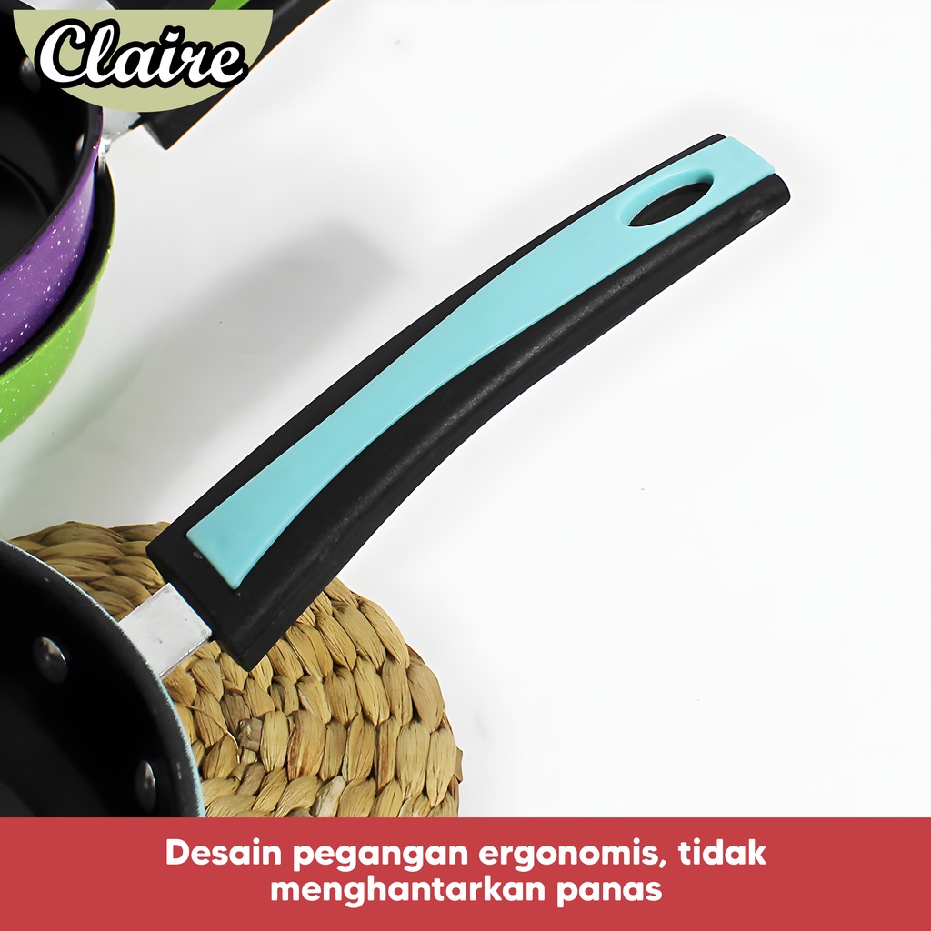 Panci Teflon Frypan Enamel / Panci Penggoreng Warna