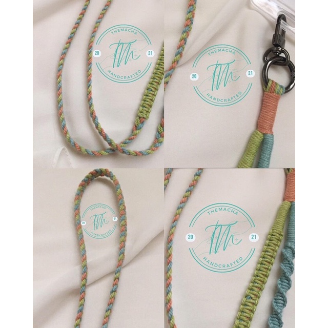 

Custom warna Alana Macrame Lanyard & Id Case (Lanyard+Ring+Hook+Case)