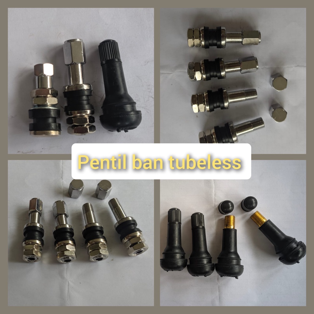 pentil ban tubles mobil motor bahan stainless plastik 45mm (4,5cm) 35mm (3,5cm)