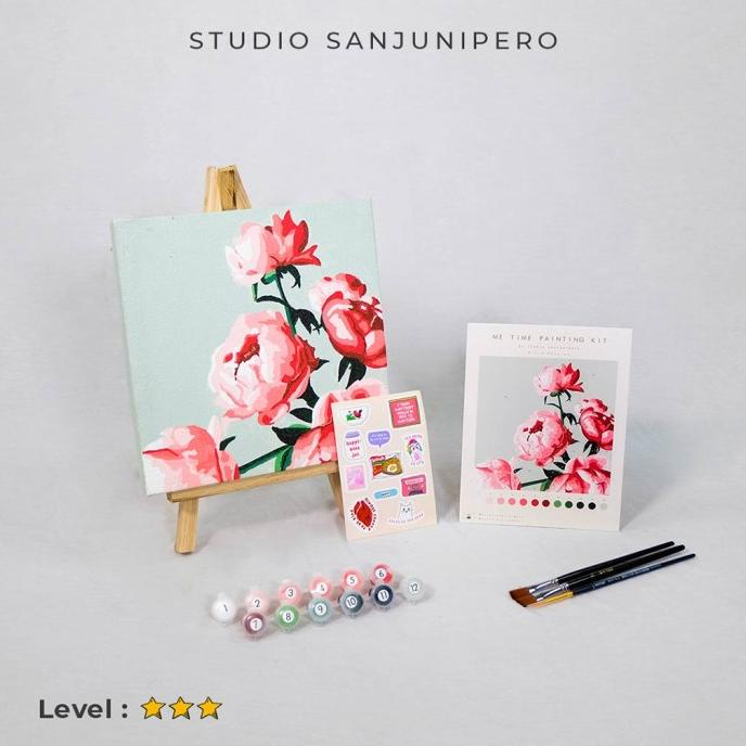

BLUSH painting kit / Paint by number kit STUDIO SANJUNIPERO