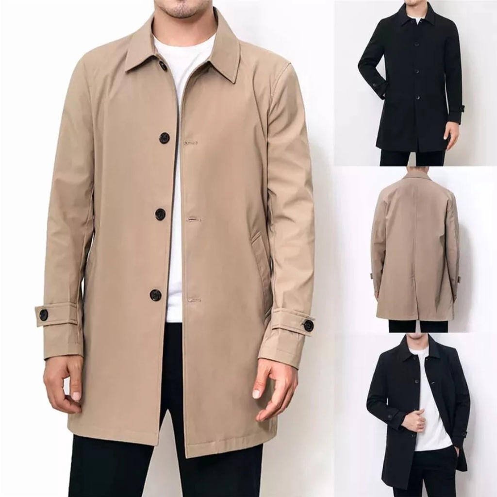 Jaket panjang pria terbaru/long coat pria