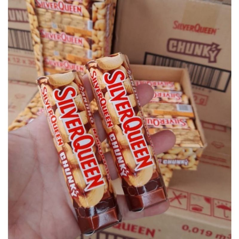 

Silverqueen chunky bar @30gr 1dus isi 12pcs