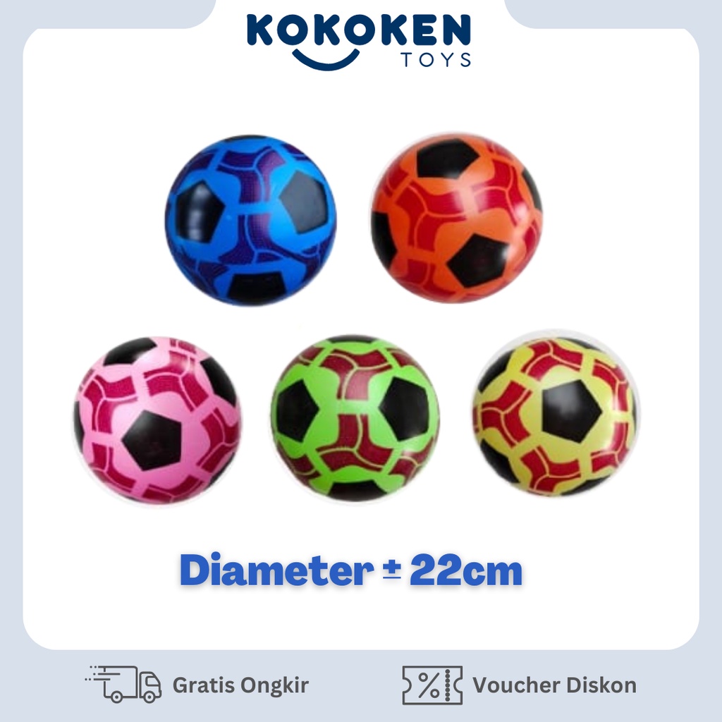 Jual Mainan Sepak Bola Karet / Bola Kaki Karet / Soccer Ball / KOKOKEN ...