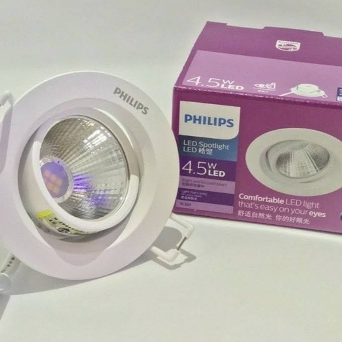 Lampu Ceiling Led Essential Recessed Spot Sorot Philips 5w Kyanite