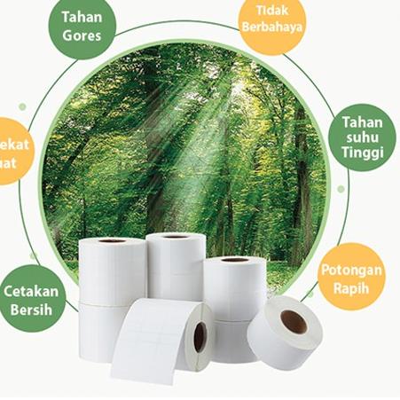 

Readystock✶ Kertas Thermal Label Barcode 100 x 150 mm ukuran A6 isi 500pcs 34