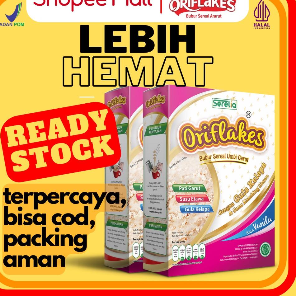 

지 Oriflakes Gastro Sereal Umbi Garut Susu Ettawa Maag dan Asam Lambung 350 Gr Promo