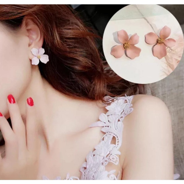 Anting korea terbaru Color flower