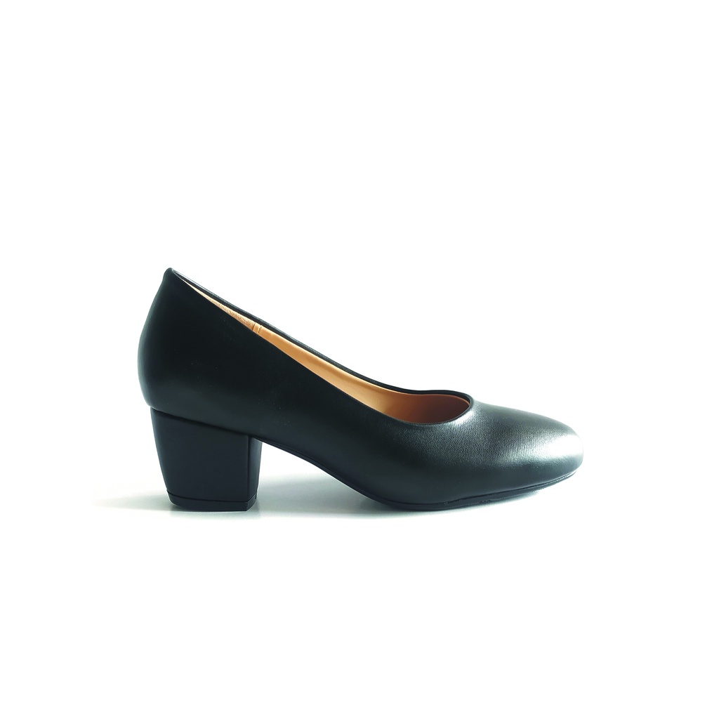 Workswell Sepatu Kerja Wanita medium Heels 5cm Kode 4402 Hitam Doff