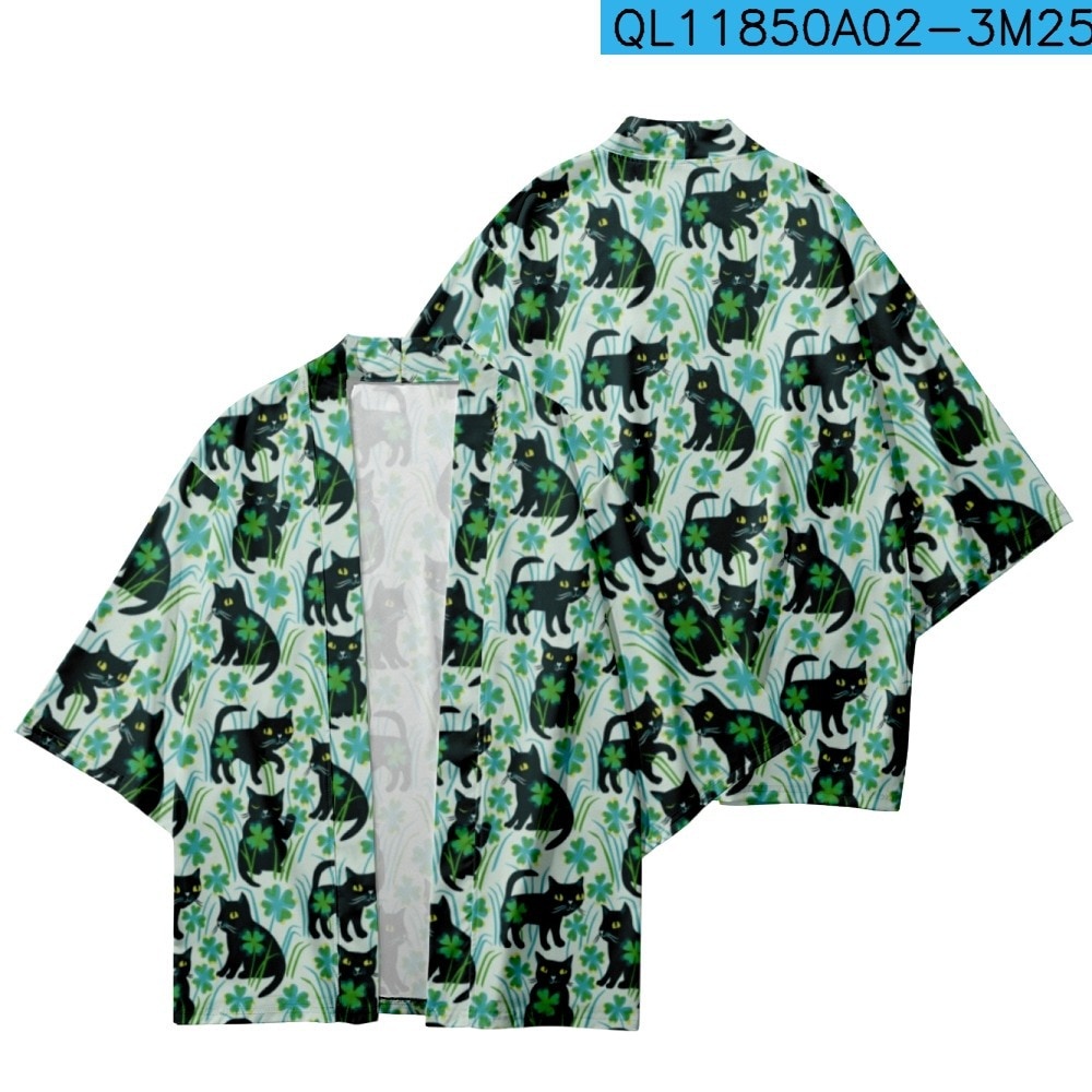 baju Japanese Cartoon Anime Fashion Women Men Kimono Jepang Wanita Pria Pakaian Cardigan wanita pria