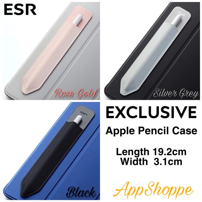 

ESR APPLE PENCIL CASE HOLDER SLEEVE POUCH ANTI-SLIP FABRIC EXCLUSIVE