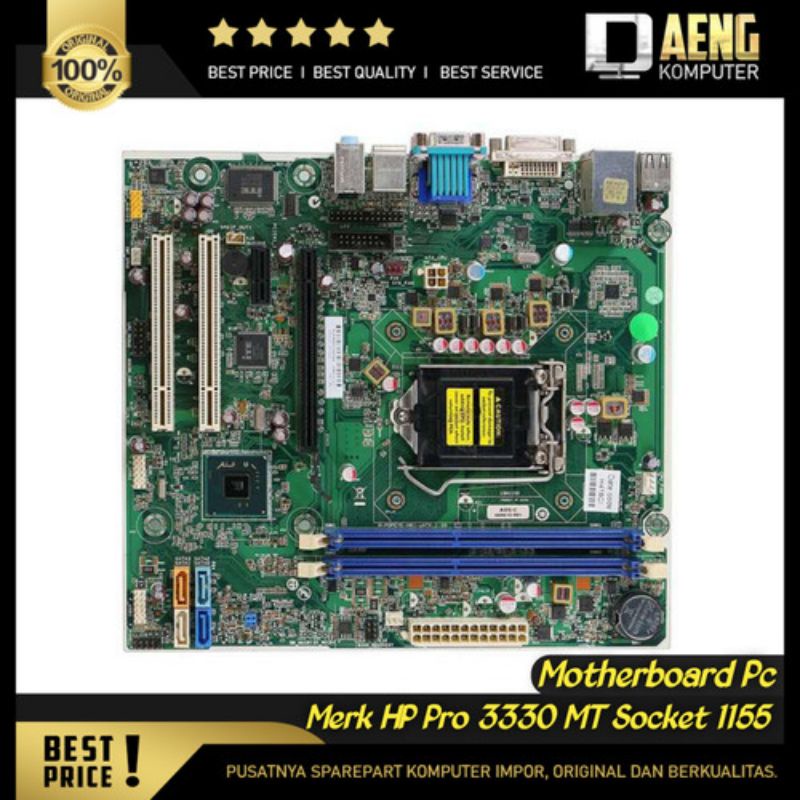 Motherboard Mainboard Mobo PC HP Pro 3330 MT Socket 1155 sandy gen 2 Murah
