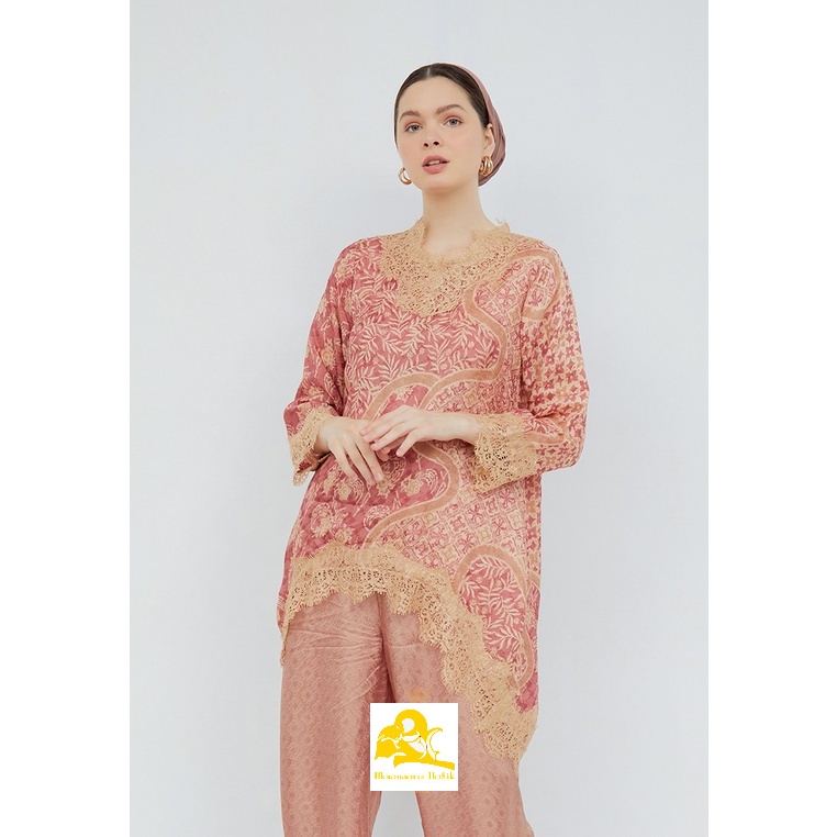 Baju Kondangan Setelan Batik Celana Kulot Viscose Modern Kerja Kantor Wisuda Lamaran Jumbo Premium
