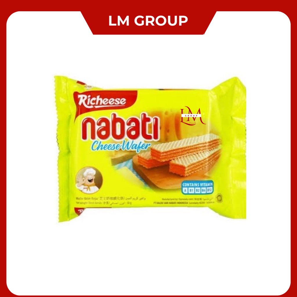 [10 PCS] Nabati Wafer 2000 Rasa Cokelat/Keju/Pink Lava/Raspberry/Peach Yogurt @39gr