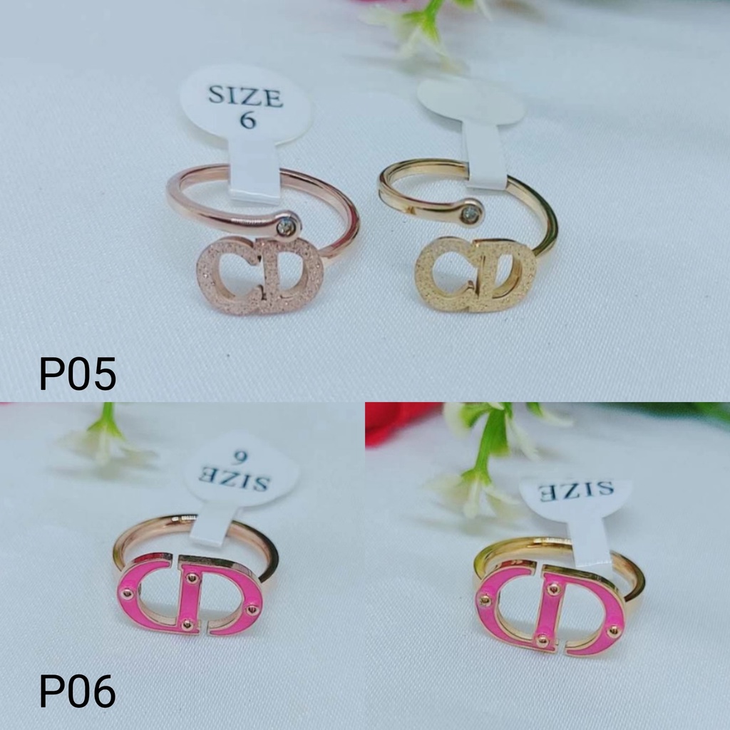 Cincin Titanium C&amp;D Perhiasan Wanita Jewelery P05/06