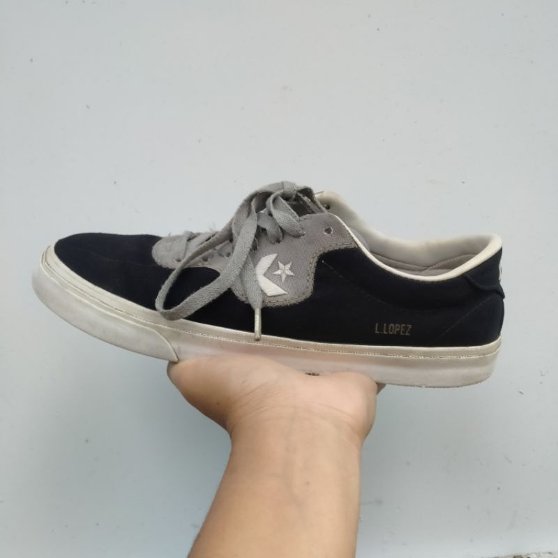 Converse Louie Lopez pro ox black Grey Resmi PT MAP