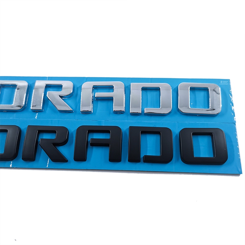 1x ABS Hitam/Chrome COLORADO Logo Mobil Auto Rear Emblem Badge Decal Stiker Pengganti Chevrolet COLORADO