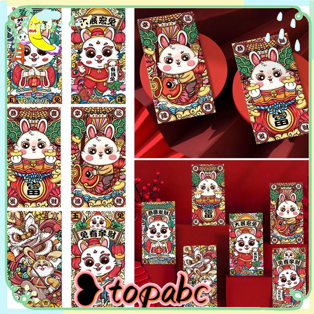 Top 12PCS Amplop Merah Packetenvelope Festival Musim Semi Kartun Hongbao