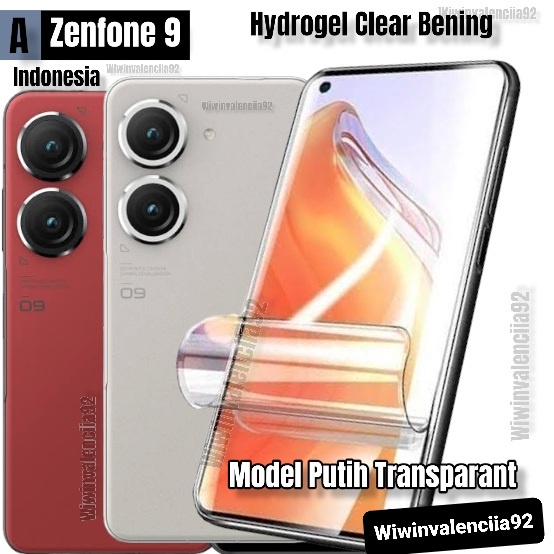 Hydrogel Clear Front Back ASUS Zenfone 9 [Indonesia] Zenfone 8 8FLIP 7 7Pro 6 5Z 5Q 5  Hidrogel Bening Bagian Depan layar Glossy Glosy Putih transparant Tanpa List Hitam Black Full Cover Belakang Casing Jely Ful Covergel 2022 4G 5G 5 Q Z Zenfone9 New Baru