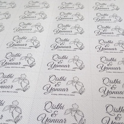 LABEL KAIN PRINTING BAHAN POLYESTER 600D