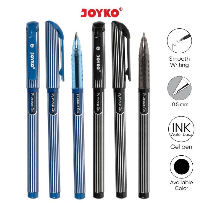 

Gel Pen Pulpen Pena Joyko GP-164 Platinum Gel 0.5 mm