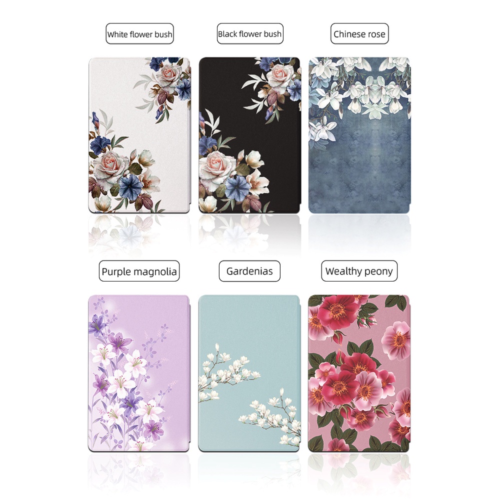 Untuk Huawei MatePad 10.4 SE (2022) AGS5-L09 AGS5-W09 Mate Pad SE 10.4-inci Casing Fashion Mekar Bunga Cantik Tablet Pelindung Case Flip Book Stand PU Leather Cover