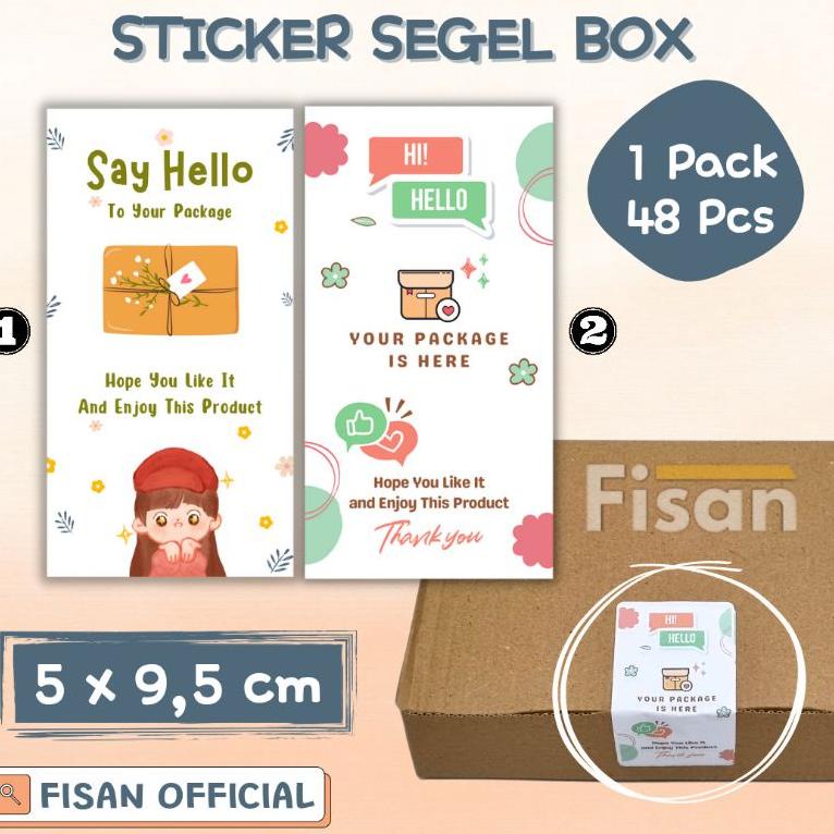 

わ 48 Pcs Sticker Segel Box Thank You ㅭ