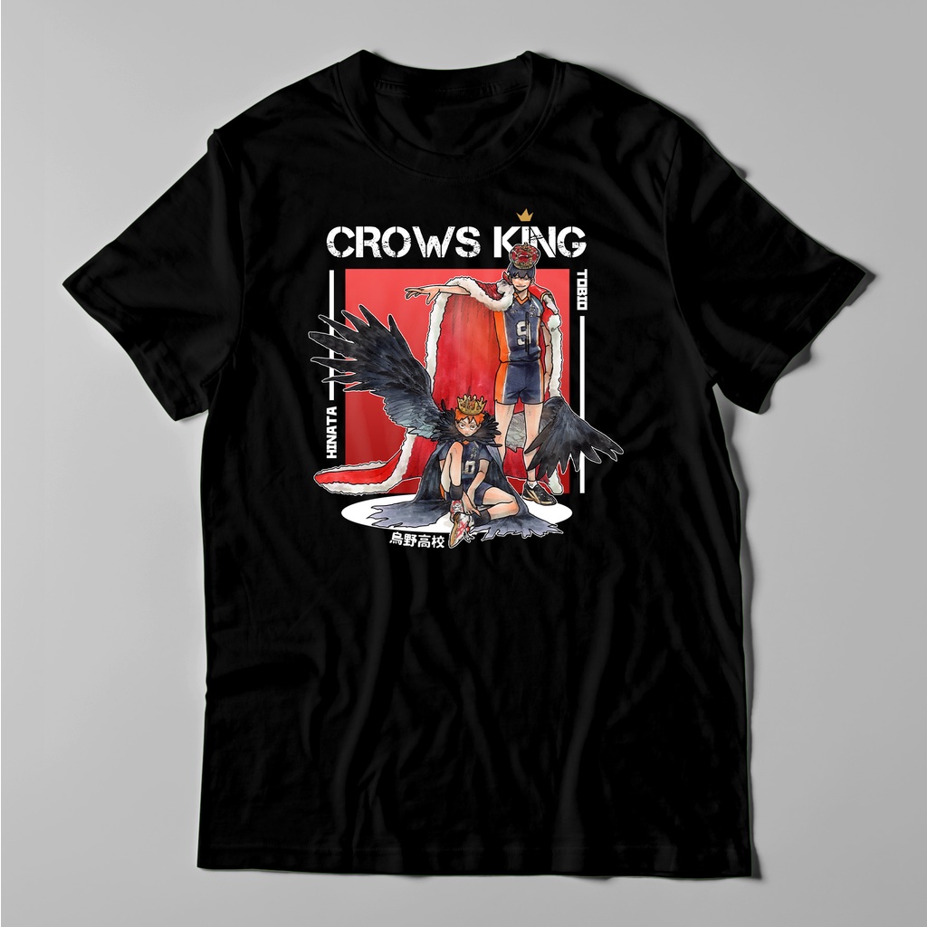 Kaos Anime Haikyuu - Crows King Hinata