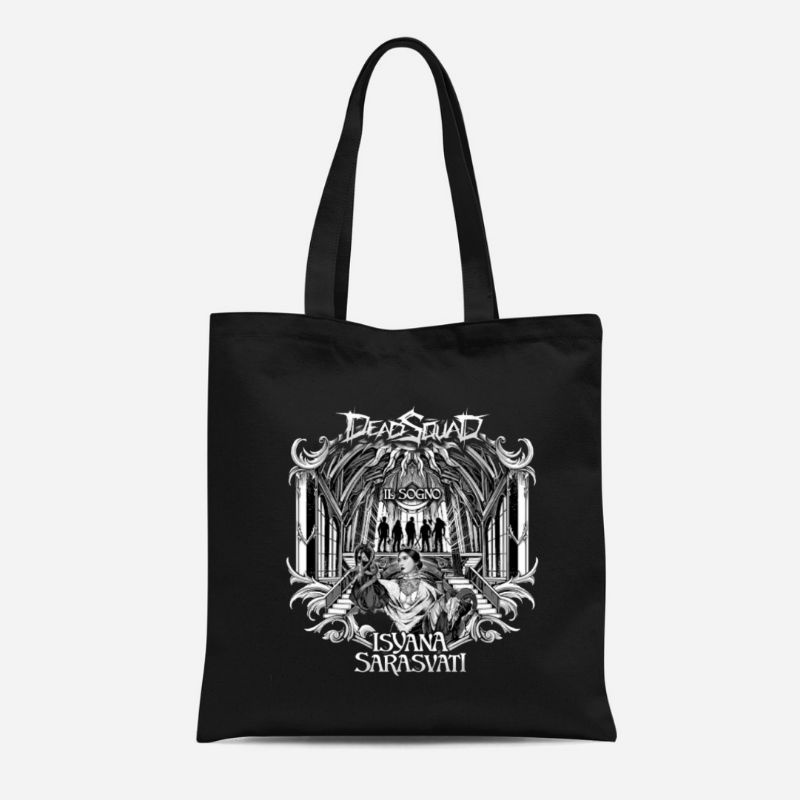 VANDAL-TOTE BAG RESLETING /TOTE BAG KANVAS ISYANA SARASVATI X DEAD SQUAD ILSOGNO /TOTEBAG /TAS WANITA /TOTE BAG WANITA /TOTEBAG KANVAS MURAH