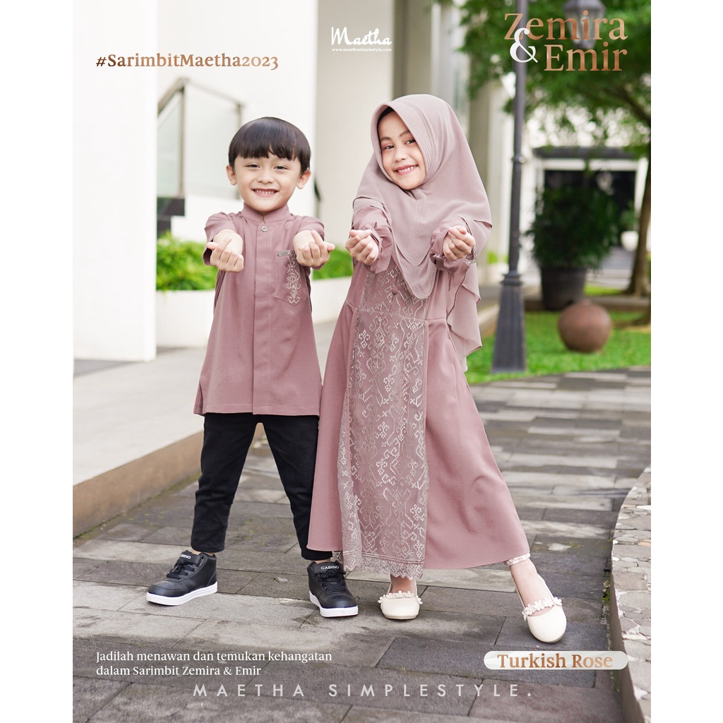Maetha - Gamis Muslim Anak Zemira Series-4