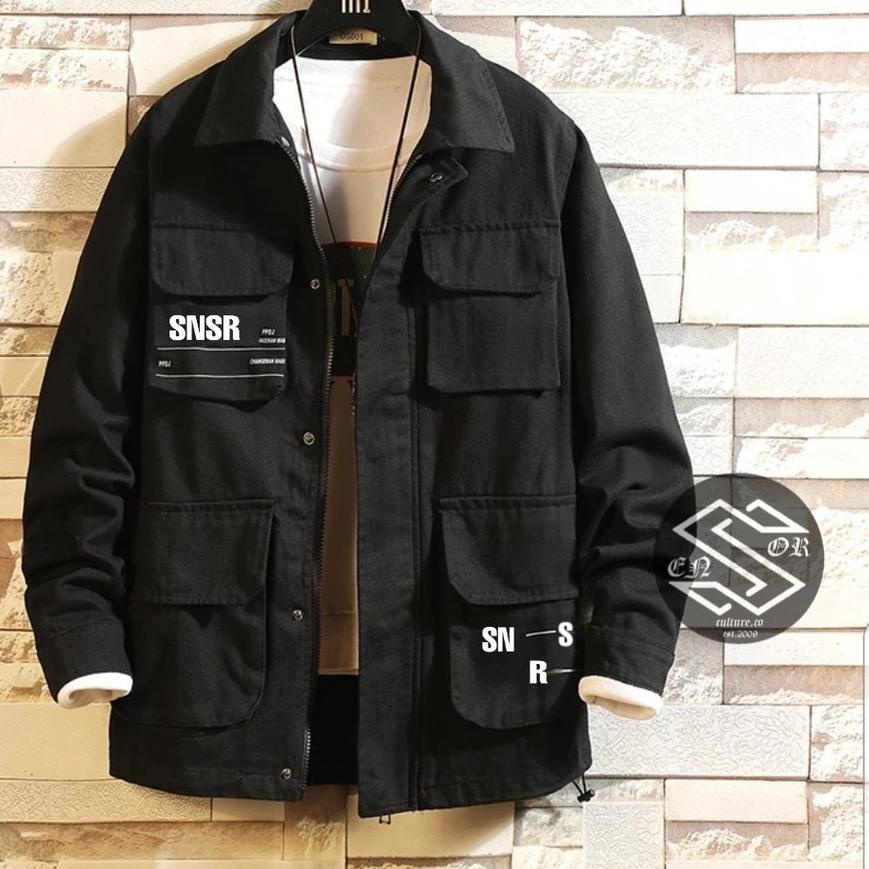 BISA COD ✔️TERBARU  AKN JAKET SEMI PARKA ORIGINAL SNSR / JAKET TRUCKER PRIA|RA9